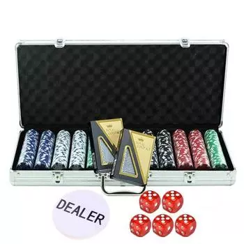 Фишка казино международного стандарта, высококачественный серебряный жесткий футляр и фишка казино, настольная игра для представителей Кореи
