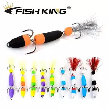 FishKing 1PC Мягкая приманка для окуня, насекомое, приманка с острыми крючками, вес 3,4 г, 4,7 г, большой/маленький размер Big Size 002