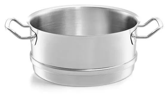 Пароварка Fissler 24 см Оригинальная паровая кастрюля Prophy Collection Сделано в Германии Японское серебро [Авторизованный продукт] 084-788-24-000 серебряный