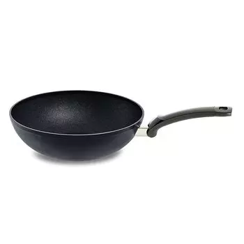 Fissler Wok 28 см Adamant Wok Gas IH совместим с PFOA Без ПФОС Сделано в Германии Японское антипригарное покрытие [Авторизованный продукт] 157-805-28-100-A