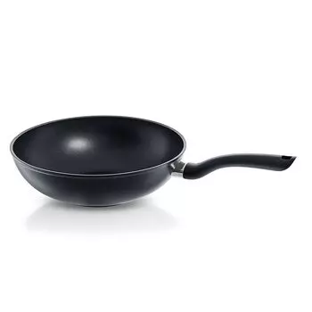 Fissler Wok 28 см Senit IH Wok совместим с газовой плитой Japanese Black Fire/IH [Авторизованный продукт] 045-801-28-100-A чёрный