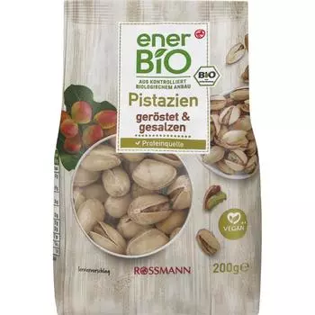 Фисташки enerBiO жареные и соленые 200 г
