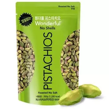 Фисташки Wonderful Pistachio Shellless, 200 г, 1 шт., корейские орехи