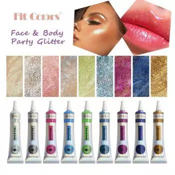 Fit Colors Гель для губ, глаз, лица, жидкие тени для век, 9 цветов, 20 мл, установка 01