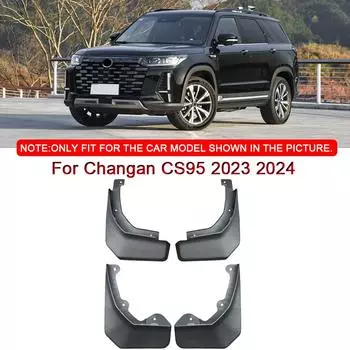Подходит для Changan CS95 2023 2024 автомобильный стайлинг ABS автомобильные брызговики брызговики брызговики переднее заднее крыло автомобильные аксессуары чёрный