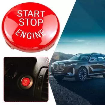 Подходит для E87 E60 E83 E84 E89 E90 E91 E92 E93 Кнопка запуска двигателя автомобиля Замена крышки Выключатель остановки Аксессуары для автомобиля Декор Acc M0m2