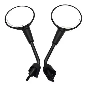 Fit for Vespa Piaggio LX150 Lxv125 Lt Aluminum Alloy Classy Modified Rearview Mirror Rearview Mirror Black
