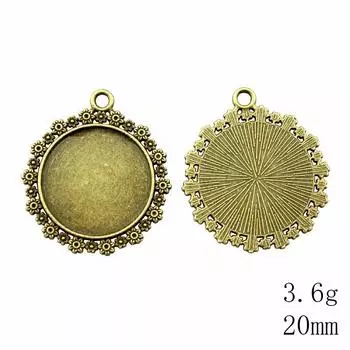 Fit Round 20Mm Antique Bronze Silvr Base Setting Components Women Accessories For You Jewelry Tools