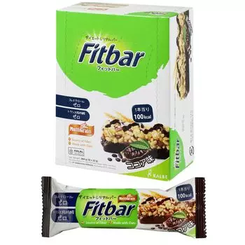 Fitbar диетический злаковый батончик какао (12 штук, ароматизатор)
