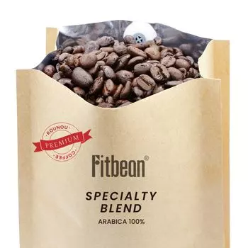 Fitbean Premium Specialty Blend Coffee Beans Кофе в зернах экстра темной обжарки Кофе арабика Specialty Blend (450г) Домашняя обжарка, зерна, 100%