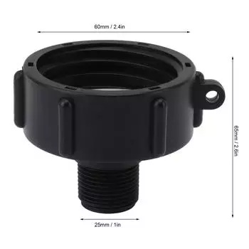 Фитинги для IBC-контейнеров Соединитель для резервуара для воды Герметичный 2-дюймовый фитинг-адаптер для садового шланга Европа Мелкий