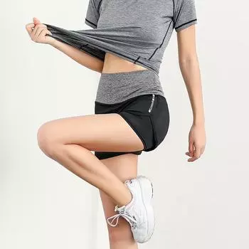 Фитнес-беговая серия Juyitang: Эластичные штаны для йоги для девочек с шортами «два в одном» XXL