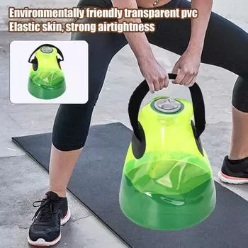 Фитнес Гиря Водонаполняемая Сумка Регулируемая Многоцелевая Портативная Силовая Тренировка Водяная Утяжеляющая Сумка зелёный