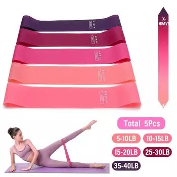 Фитнес Эластичные ленты сопротивления Домашние тренировки Йога Спортивные ленты сопротивления Растяжка Пилатес Тренировки Оборудование для спортзала