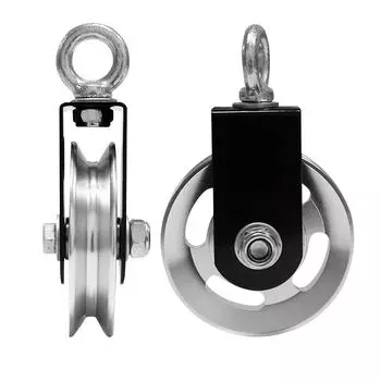 Фитнес-кабельный шкив Бесшумная система шкивов Алюминиевый сплав Тяжелый шкив 73/88 мм DIY Фитнес-оборудование Фитнес-насадки