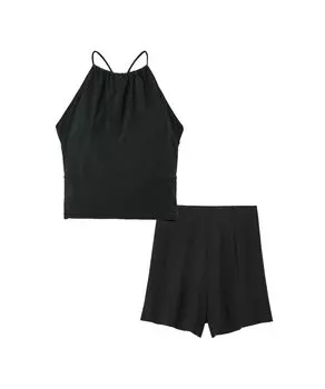 Фитнес купальник Cross Knot Separates черный M [Скорость] женский чёрный