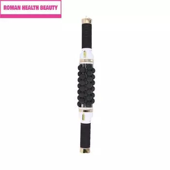 Фитнес-массажный роликовый массажер для уменьшения целлюлита, лимфодренаж, роликовые бусины, цилиндротерапия, машина для контурирования тела UK Plug серебряный