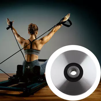 Фитнес Подшипник Шкив Колесо Алюминиевый Сплав Аксессуар Кабель Машина Прочная Тренировка Легкий Бесшумный 7 cm