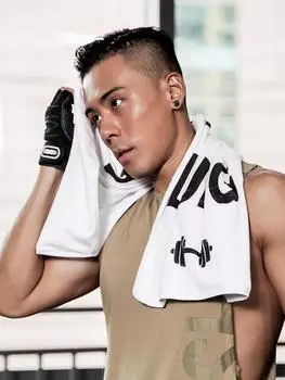 Фитнес-полотенце для спорта Многофункциональное быстросохнущее полотенце Оборудование для спортзала Полотенце для защиты от пота Полотенце для плавания Полотенца для бассейна из микрофибры 40x95cm синий