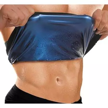 Фитнес пояс сауна для похудения (для мужчин) S/M чёрный