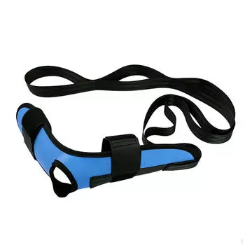 Фитнес-растягивающийся ремень для подколенных сухожилий, легкие принадлежности для упражнений, пояс с несколькими петлями для ног синий