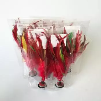 Фитнес Развлечения Цветной перьевой волан Китай Цзяньцзы удар ногой Ручной руль Необычный волан из куриных перьев one size