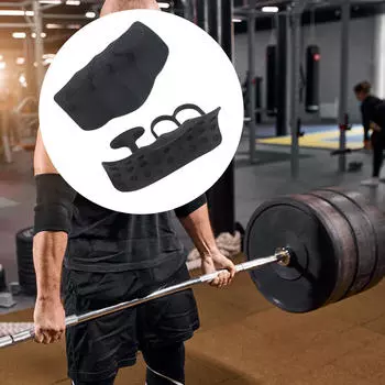 Фитнес-студия Grip для тяжелой атлетики Fingerless Palm Gripper чёрный