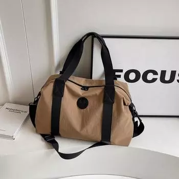 Фитнес-сумка, большая вместительная сумка для ручной клади, женская дорожная сумка с отделением для сухого и влажного багажа, сумка для хранения бежевый