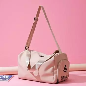 Фитнес-сумка для женщин с усовершенствованной системой разделения сухого и влажного воздуха, отдельным логотипом на отделении для обуви, легкой нейлоновой спортивной сумкой для активного отдыха