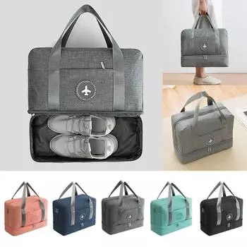 Фитнес-сумка, мужская сумка для отделения влажной и сухой одежды, водонепроницаемая сумка для хранения одежды, спортивная сумка для плавания оранжевый