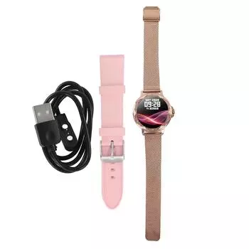 Фитнес-трекер для женщин, 1,2-дюймовый сенсорный экран, мониторинг сна, подсчет калорий, мобильный телефон чёрный