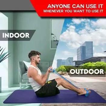 Фитнес-упражнения Эластичные ленты Педаль-канат для домашних тренировок розовый