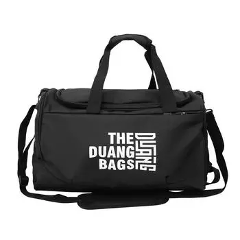 Fitness bag Large capacity Multifunctional independent shoe compartment Short trip Luggage bag Casual letter messenger travel bag хаки