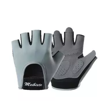 Fitness Gloves for Women Thin Cycling Half Finger Yoga Pilates Non Slip Wear Resistant Cycling Sports Gloves L