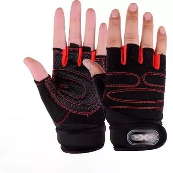 Fitness Gloves Wrist Guards Men s Equipment Training Half Finger Anti Cocooning Anti Slip Wear Resistant Breathable Ski Sports Weightlifting Gloves M