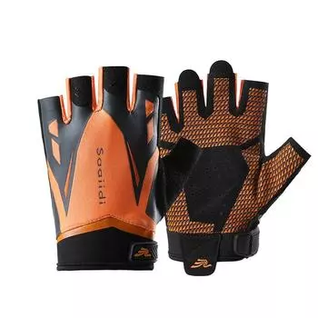 Fitness Half Finger Anti Slip Gloves Instruments Anti Slip Durable Training Protective Gear Weightlifting Couple Breathable Cycling Sports Gloves M