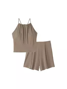 Fitness Swimsuit Cross Knot Separates Flagstone M [Speed] Women s
