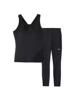 Fitness Swimsuit Curvy Leg Separates SFW22410 Black L [Speed] Women s чёрный