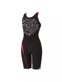 Фитнес-купальник Shadow Boom Loosen Kneeskin SFW12351 O [Speed] Черный/Розовый