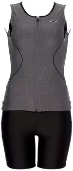 Fitness Swimsuit Smooth Sepa Moku x Black [Arena] Women s (MKBK)