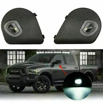 Fits For Dodge Ram 1500 2500 3500 4500 5500 R/L LED Side Mirror Puddle Lights