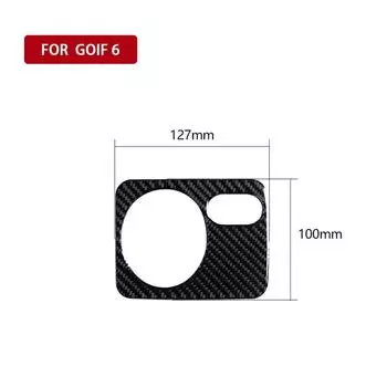 Fits for VW Golf 6 2008-2012 Gti R MK6 Scirocco 2009-2016 Car Accessories Carbon Fiber Headlight Switch Panel 3D Car Stickers чёрный