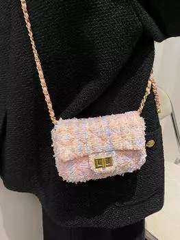 Fitshinling модные сумки женские цепочки маленькие женские сумки Новое поступление мини-сумка чёрный