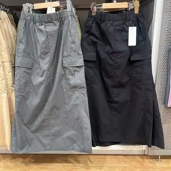 Fitting Room 2024 Spring and Summer Casual Suit Skirt Women s Back Slit Straight Mid-Length Slimming Skirt 464890 Black XL