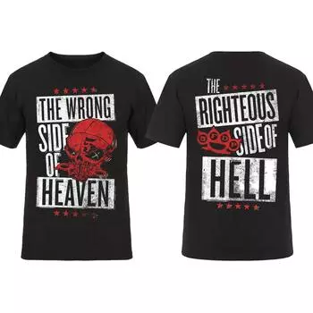 Футболки с принтом Five Finger Death Punch 3D Streetwear Horror для мужчин и женщин, модные футболки большого размера с коротким рукавом и круглым вырезом для мужчин XXS