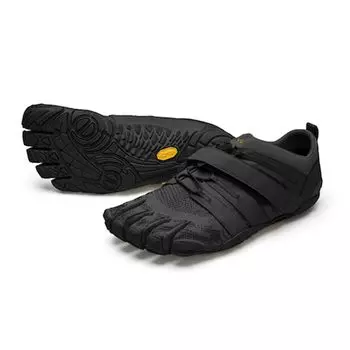 Пять 20W7701 EU37 [Vibram] [Vibram Fingers] Женские пятипалые туфли, Спортзал, Упражнения, Тренировки, Липучка, Спорт, Женские V-Train 2.0 Черный/Черный (22.5cm)