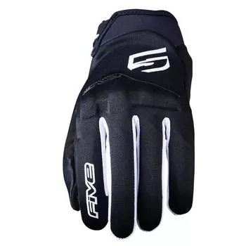 FIVE Motorcycle Gloves GLOBE EVO Gloves Black/White (Size M)