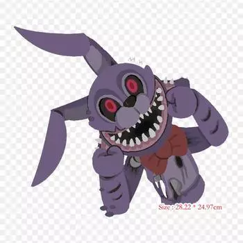 Five Nights At Freddy S 2 Bendy And The Ink Machine Ju Утюг на термопереносной печати Виниловые нашивки Наклейка для одежды DIY Аппликации Моющиеся нашивки