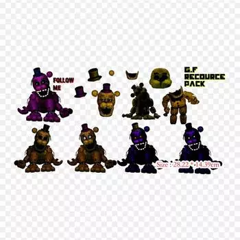 Five Nights At Freddy s 2 Five Nights At Freddy s 4 Аниматроники, термонаклейки для одежды, футболка, сумка, теплопередающие наклейки, железные нашивки