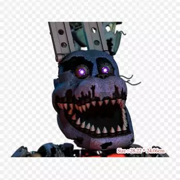 Five Nights At Freddy S 4 Nightmare, термопереносная печать, виниловые нашивки, наклейки для одежды, аппликации «сделай сам», моющиеся нашивки